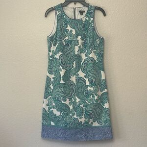 Ann Taylor Geometric Print Dress Size 0 Petite